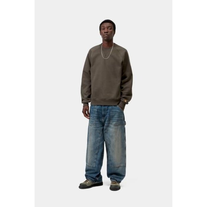 Carhartt WIP Chase Sweat - Shungite/Gold
