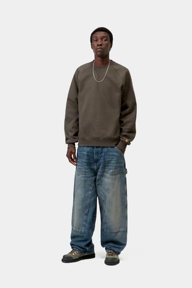 Carhartt WIP Chase Sweat - Shungite/Gold