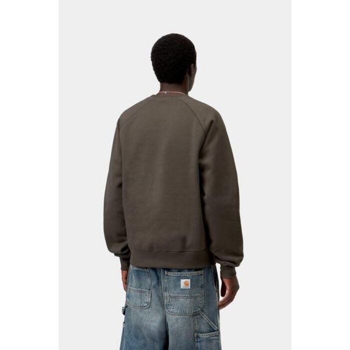 Carhartt WIP Chase Sweat - Shungite/Gold