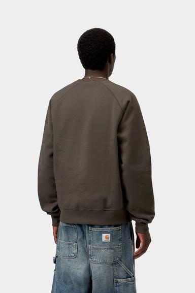 Carhartt WIP Chase Sweat - Shungite/Gold