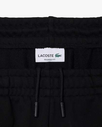 Lacoste Pantalon de survêtement molleton relaxed fit - Noir