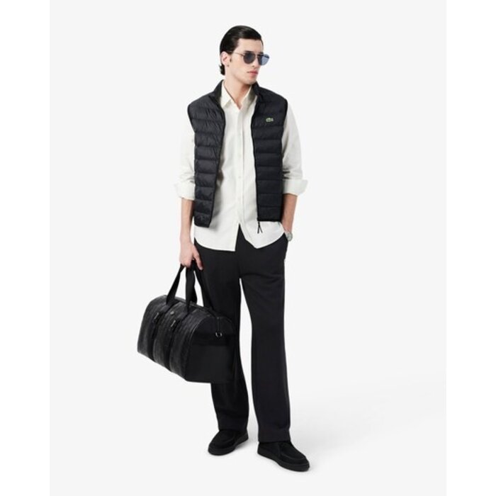 Lacoste Pantalon de survêtement molleton relaxed fit - Noir