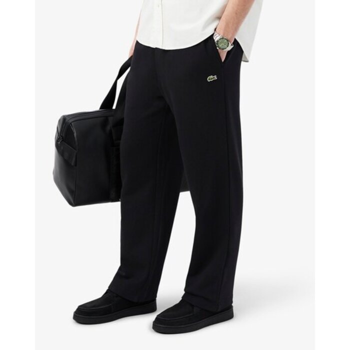 Lacoste Pantalon de survêtement molleton relaxed fit - Noir