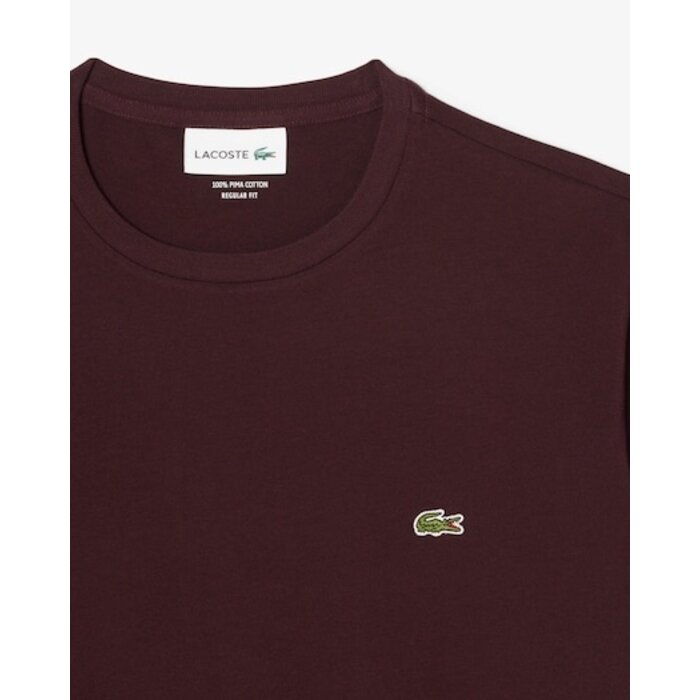 Lacoste T-shirt coton Pima léger - Marron