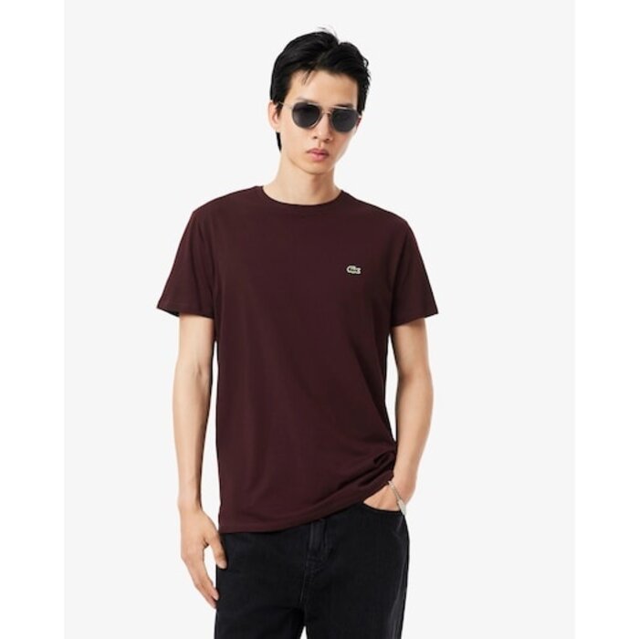 Lacoste T-shirt coton Pima léger - Marron