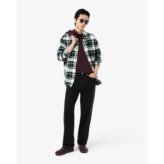 Lacoste T-shirt coton Pima léger - Marron