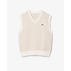 Pull Sans Manches Rayé - Beige/Gris Clair/Blanc