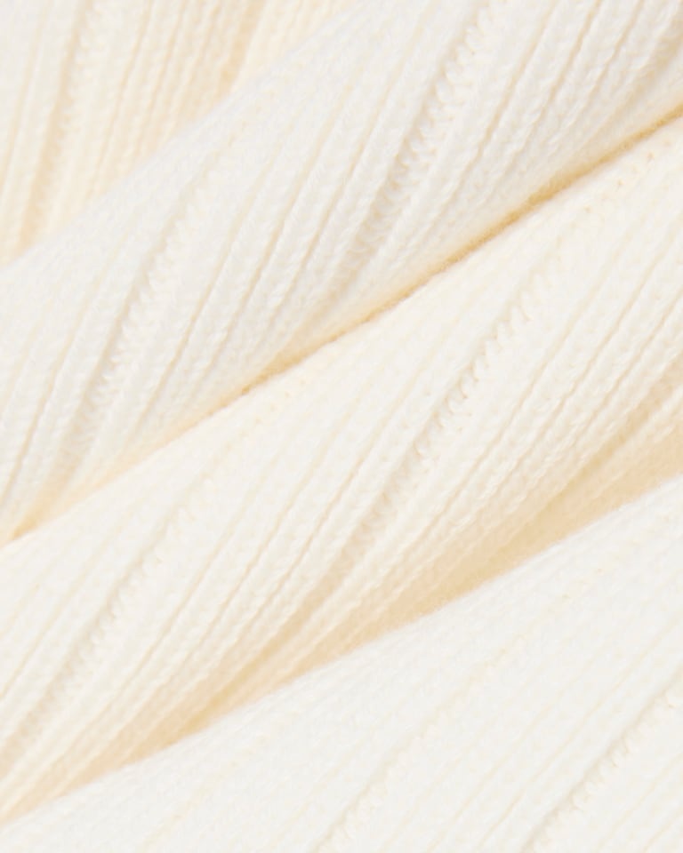 Lacoste Pull col polo fabriqué en France - Blanc