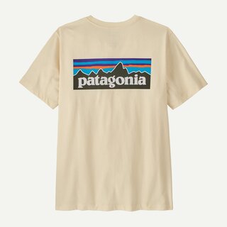 Patagonia M's P-6 Logo T-Shirt - Undyed Natural