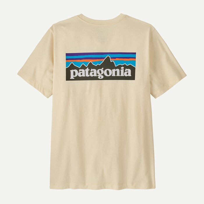 Patagonia M's P-6 Logo T-Shirt - Undyed Natural