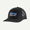P-6 Logo Trucker Hat - Black