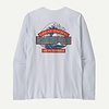 M's L/S Great Waves Responsibili Tee - White