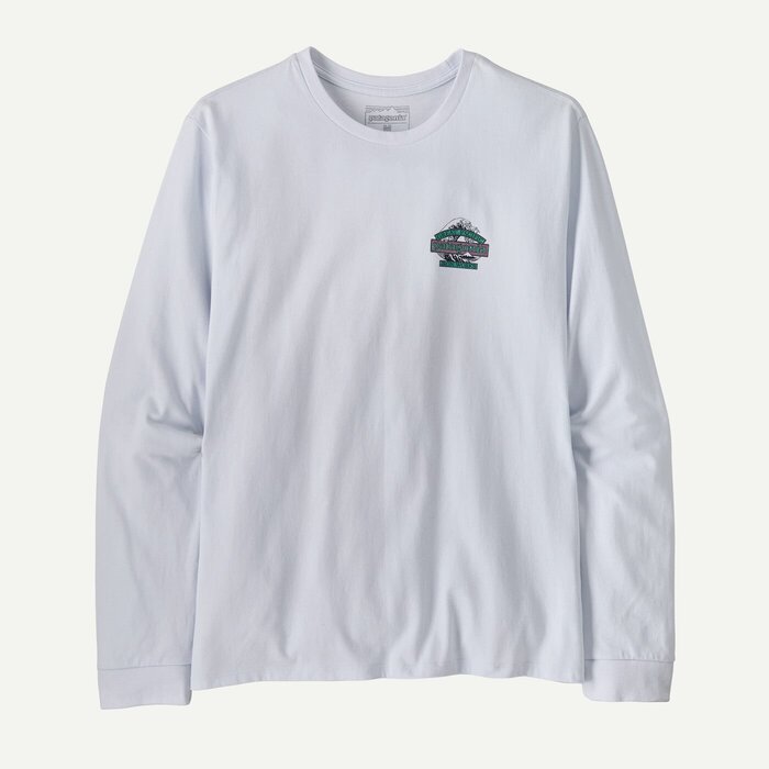 Patagonia M's L/S Great Waves Responsibili Tee - White