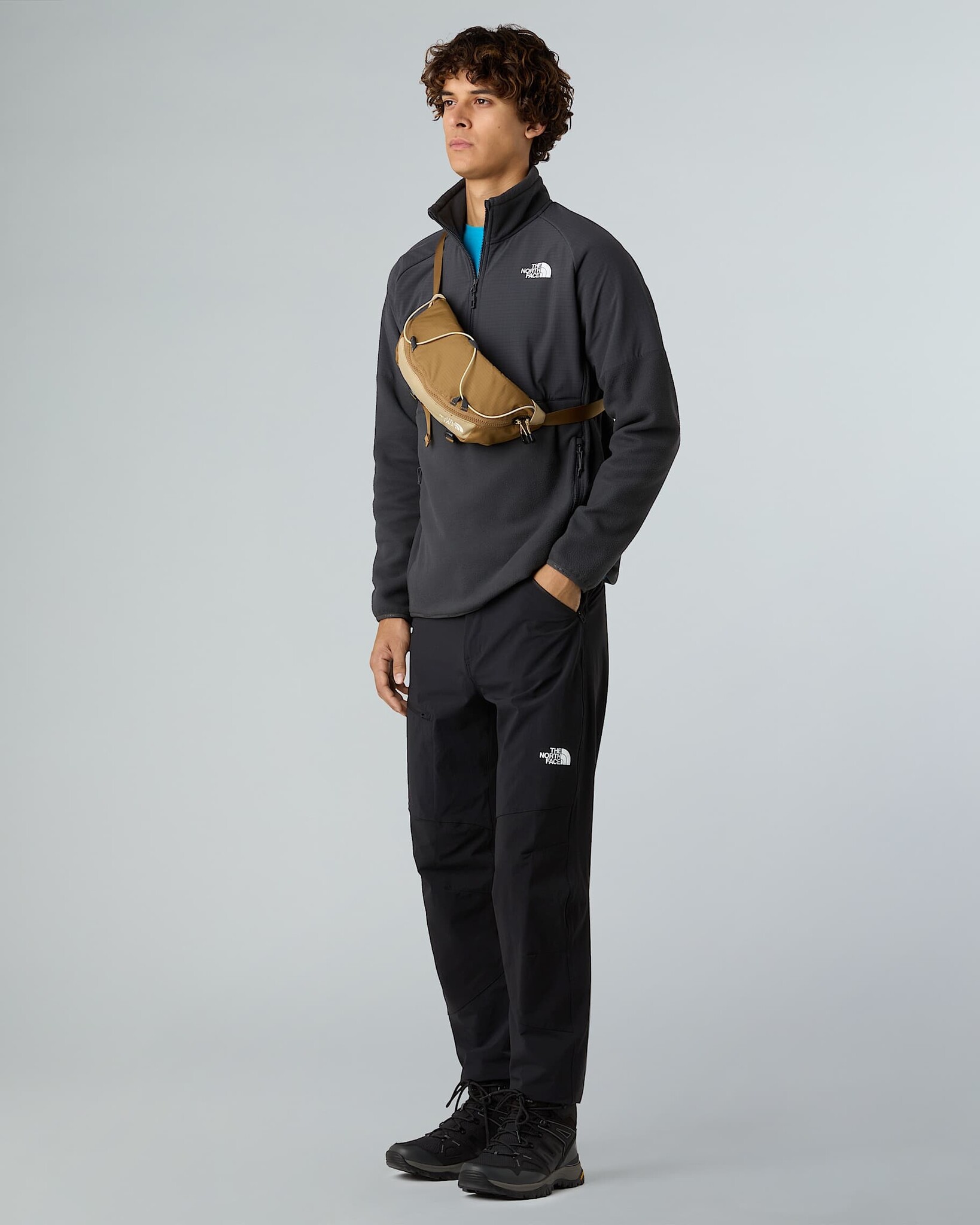 The North Face M' Glacier Heavyweight 1/2 Zip - Asphalt Grey/Asphalt Grey