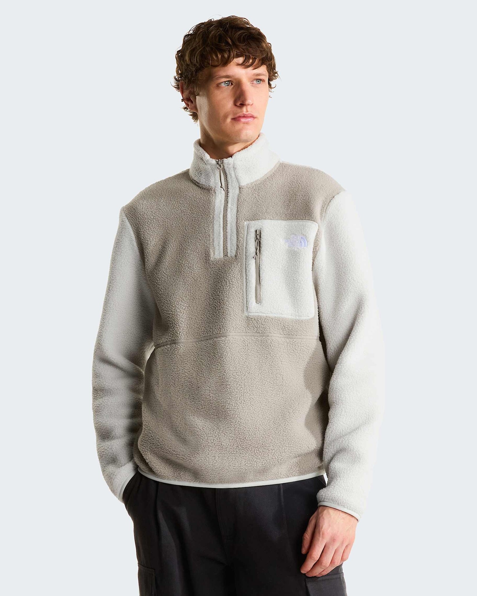 The North Face M' Yumiori 1/4 Zip - Stone Slab/Cumulus Cloud