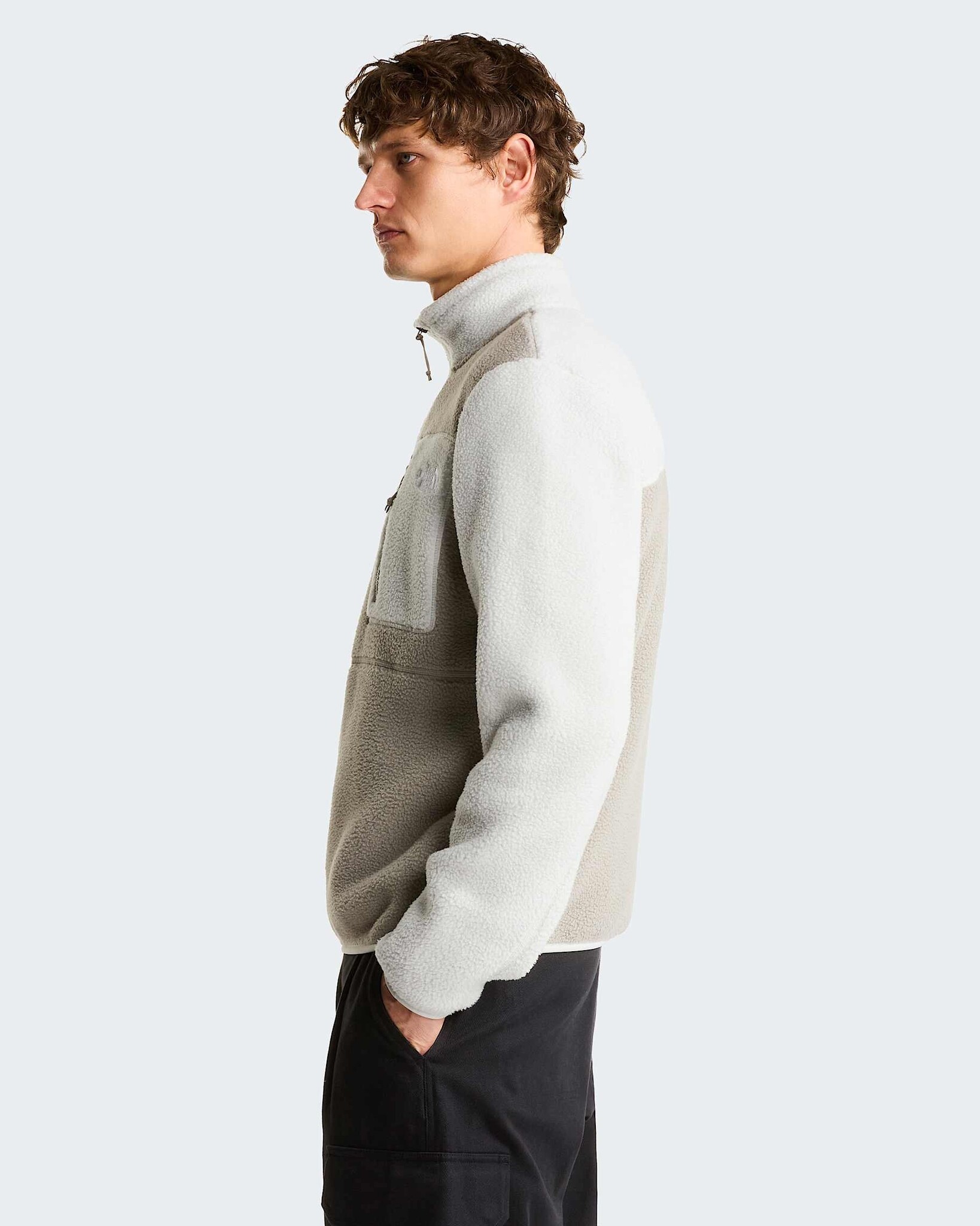 The North Face M' Yumiori 1/4 Zip - Stone Slab/Cumulus Cloud