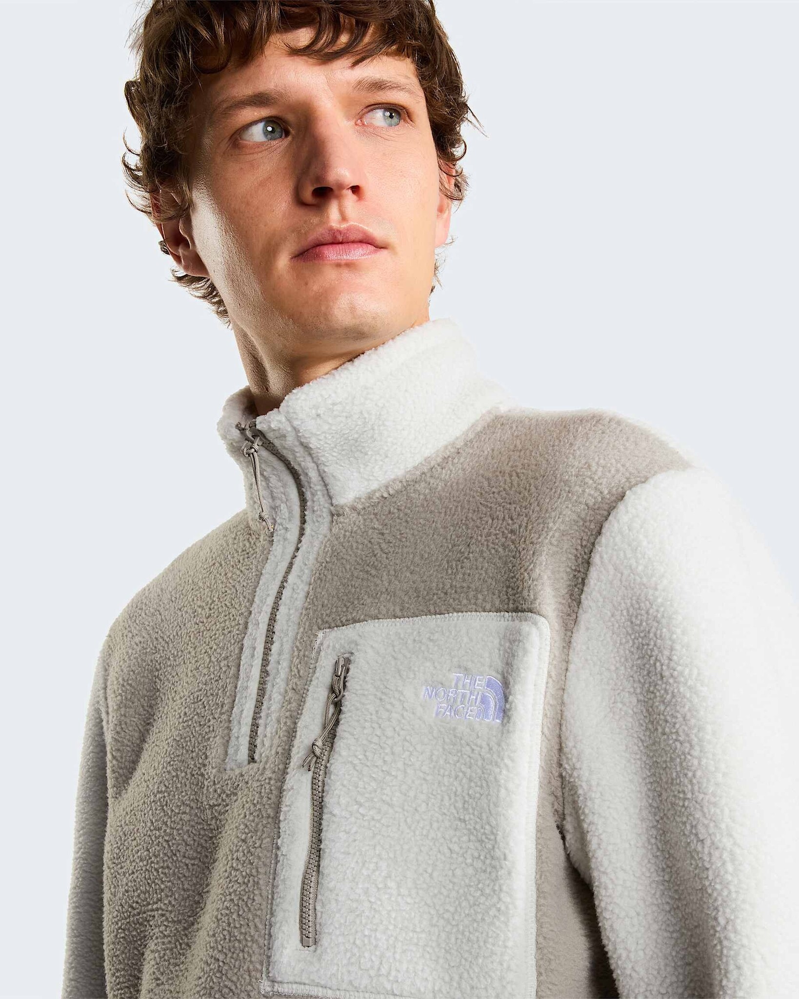 The North Face M' Yumiori 1/4 Zip - Stone Slab/Cumulus Cloud