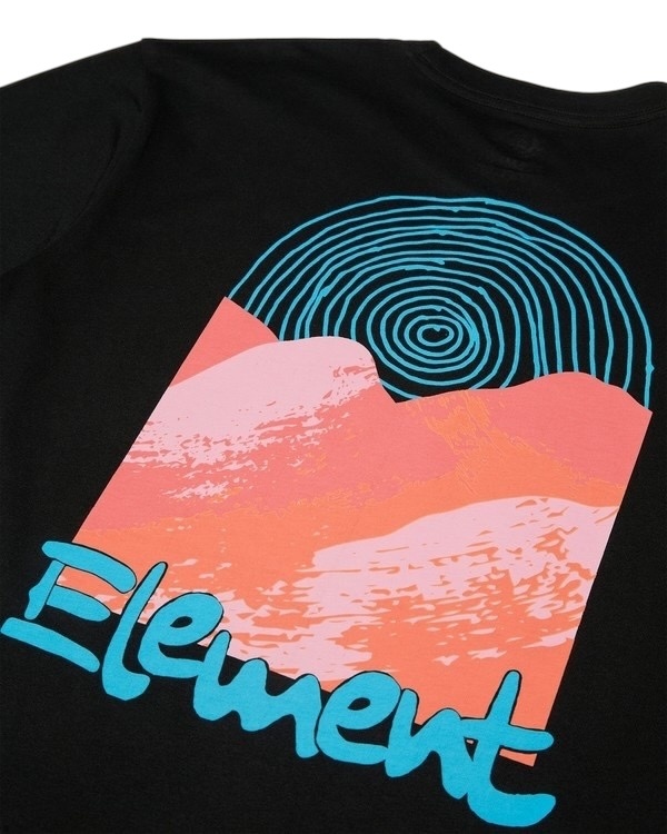Element Sound Waves S/S T-Shirt - Flint Black