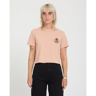 Volcom Dial Crop Tee - Misty Rose