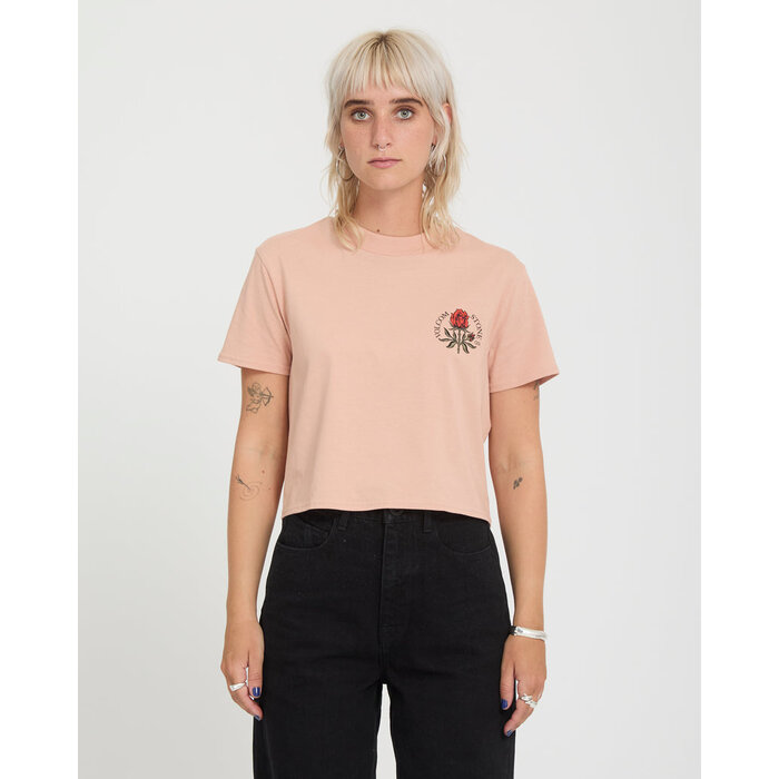 Volcom Dial Crop Tee - Misty Rose