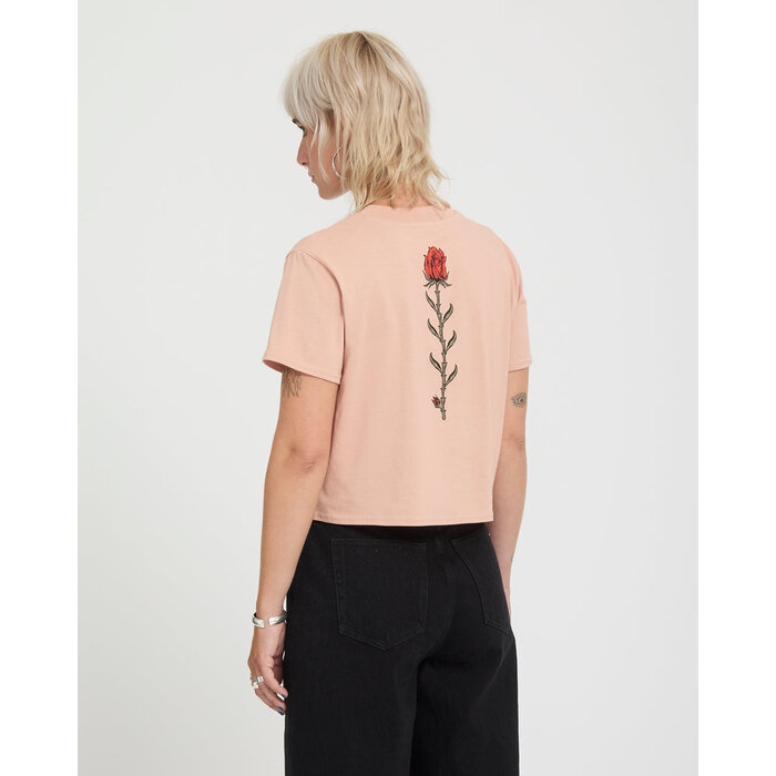 Volcom Dial Crop Tee - Misty Rose