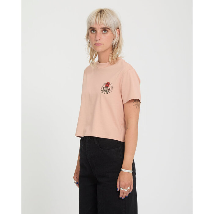 Volcom Dial Crop Tee - Misty Rose