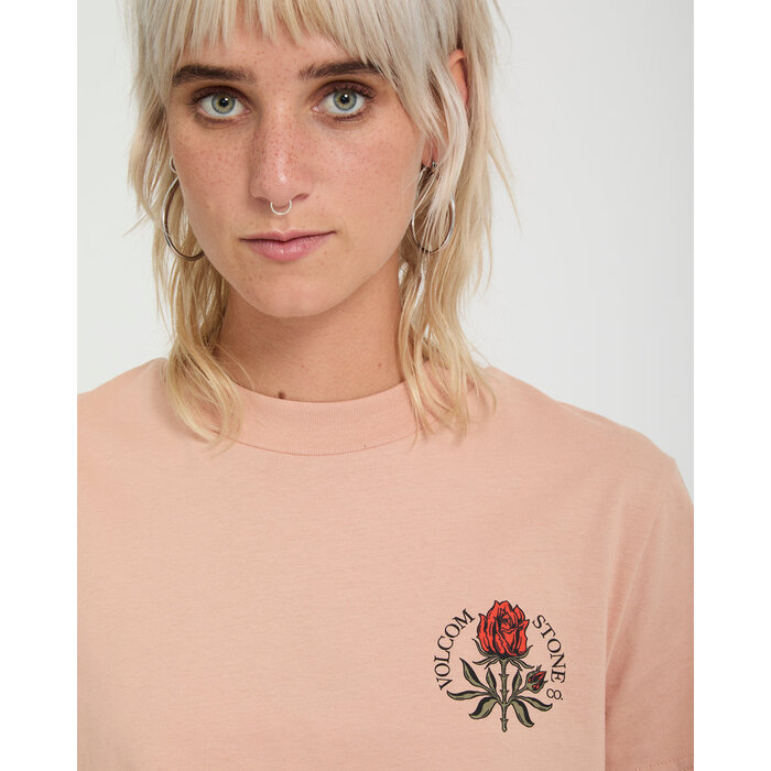 Volcom Dial Crop Tee - Misty Rose