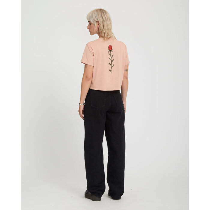 Volcom Dial Crop Tee - Misty Rose