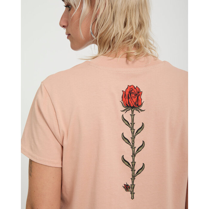 Volcom Dial Crop Tee - Misty Rose