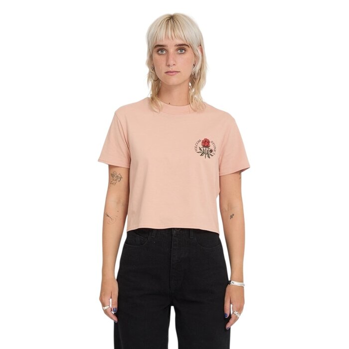 Volcom Dial Crop Tee - Misty Rose
