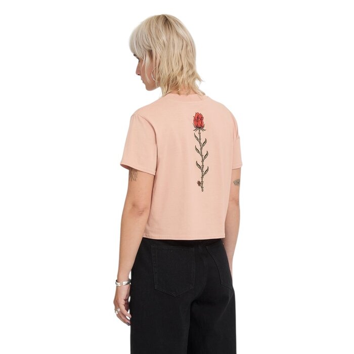 Volcom Dial Crop Tee - Misty Rose