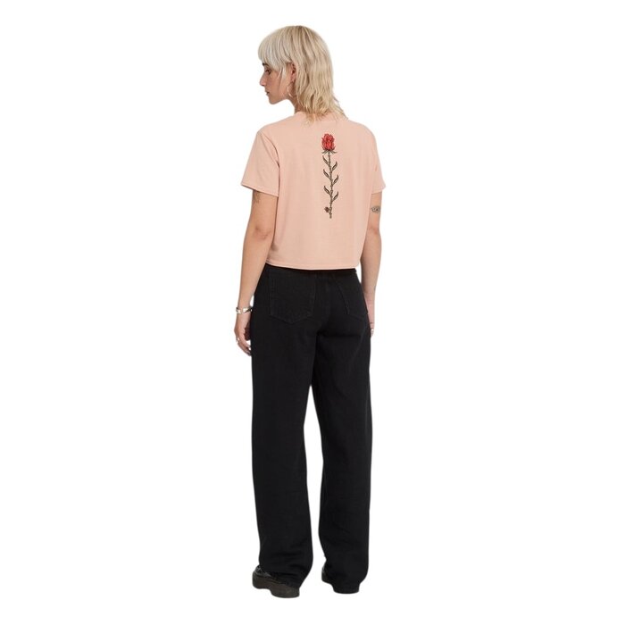 Volcom Dial Crop Tee - Misty Rose