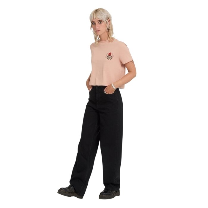 Volcom Dial Crop Tee - Misty Rose