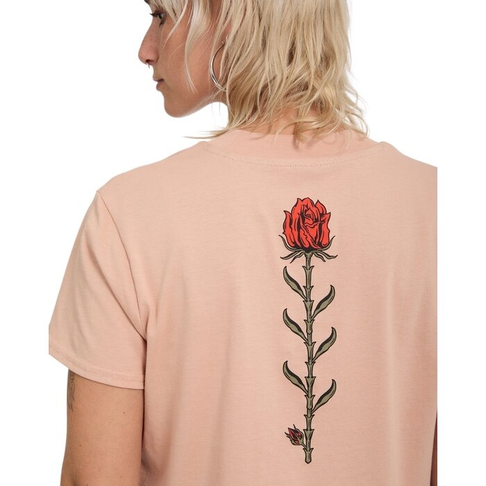 Volcom Dial Crop Tee - Misty Rose