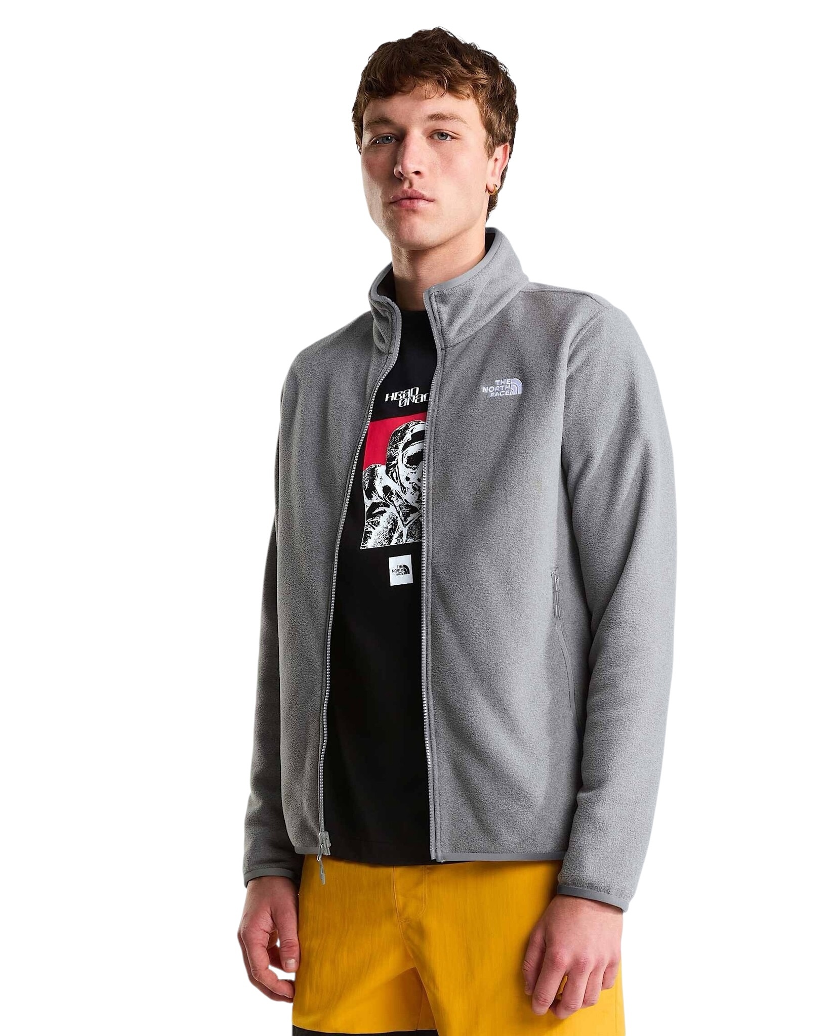 The North Face M Glacier Fleece Jacket - TNF Mid Grey Heather