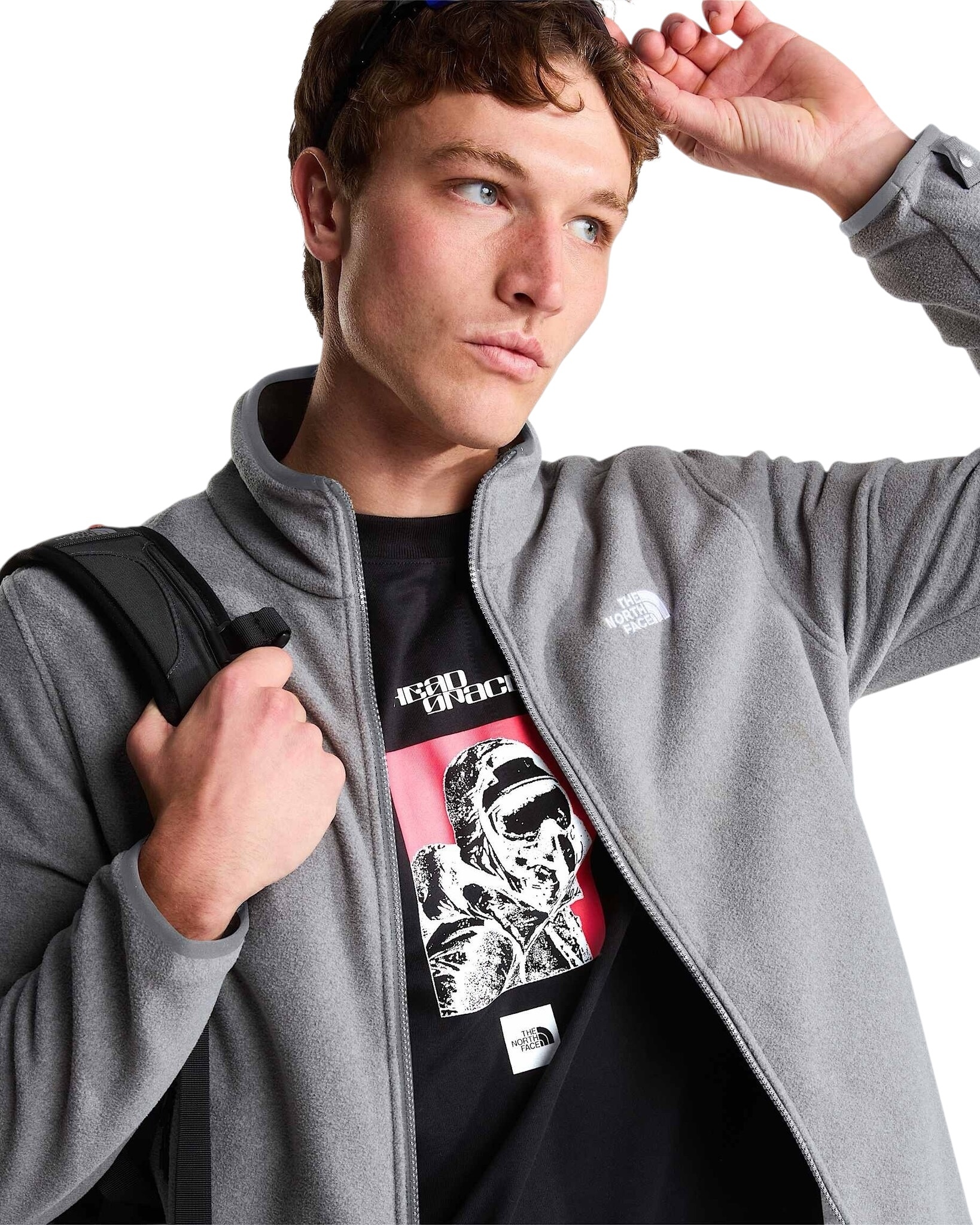 The North Face M Glacier Fleece Jacket - TNF Mid Grey Heather
