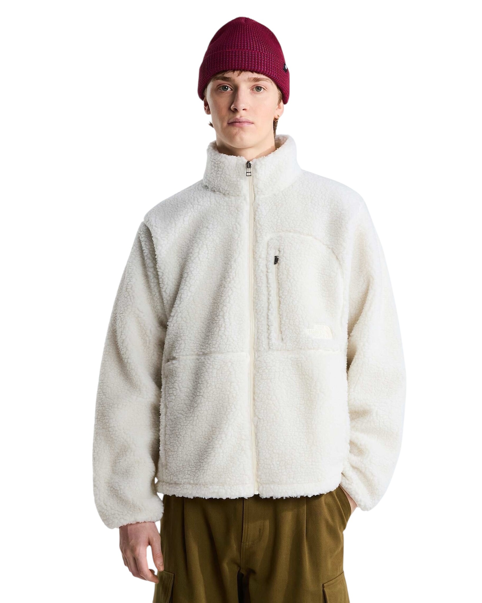 The North Face M' Extreme Pile 2 Full ZIP Jacket - White Dune