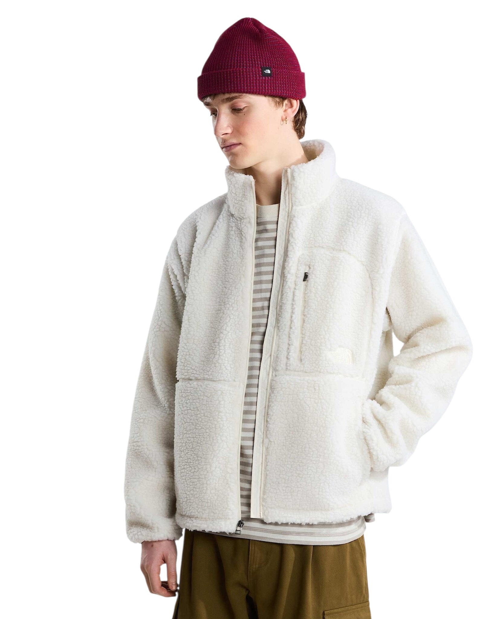 The North Face M' Extreme Pile 2 Full ZIP Jacket - White Dune