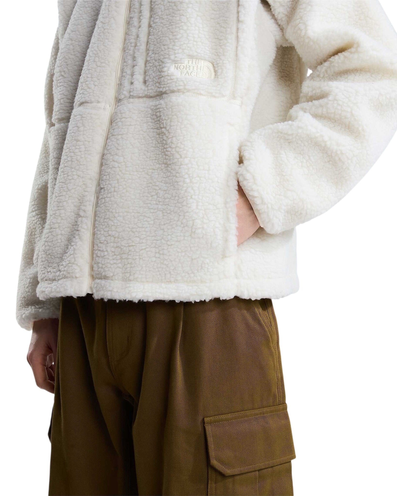 The North Face M' Extreme Pile 2 Full ZIP Jacket - White Dune