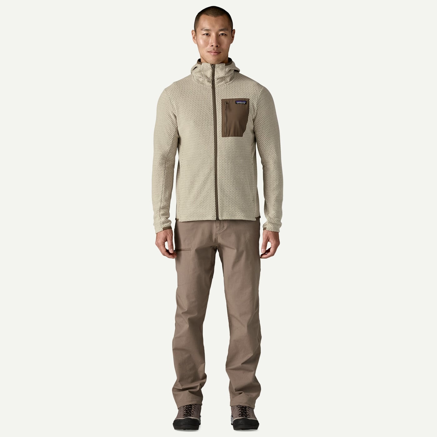Patagonia M's R1 Air Full Zip Hoody - Pelican