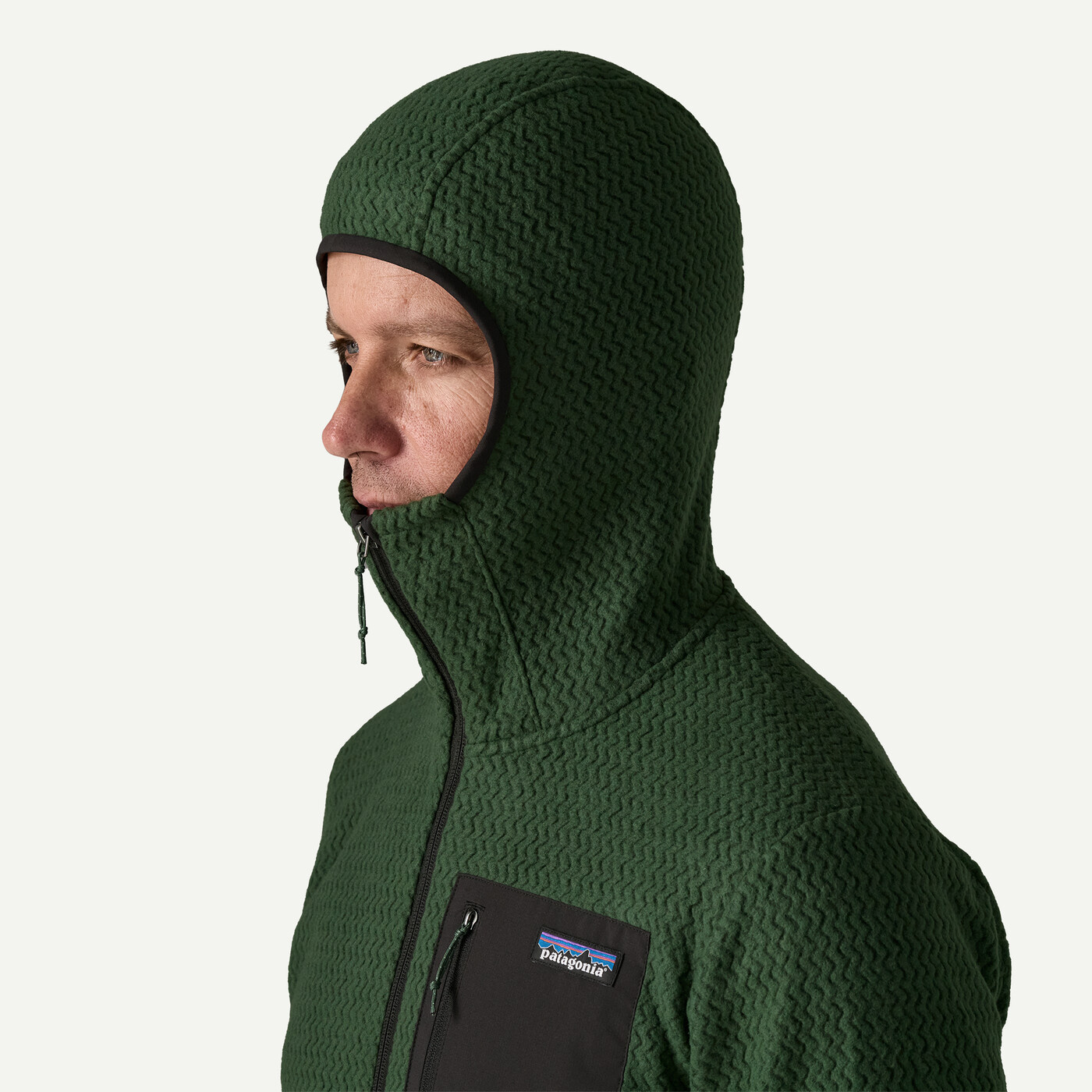 Patagonia M's R1 Air Full Zip Hoody - Pelican