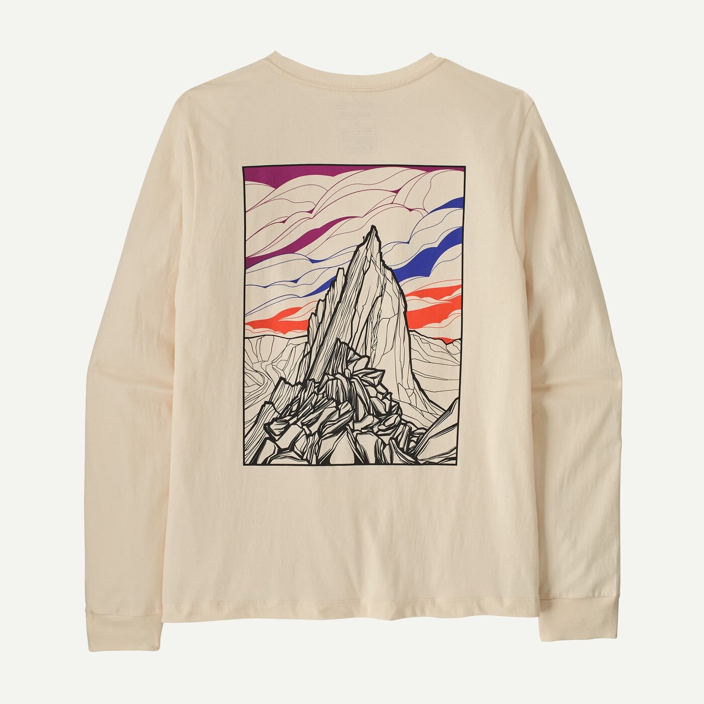Patagonia M's L/S Cloud Crag T-Shirt - Undyed Natural