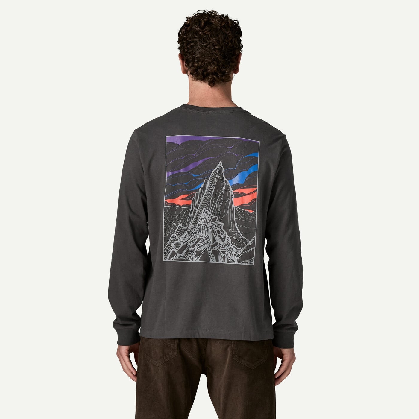 Patagonia M's L/S Cloud Crag T-Shirt - Undyed Natural