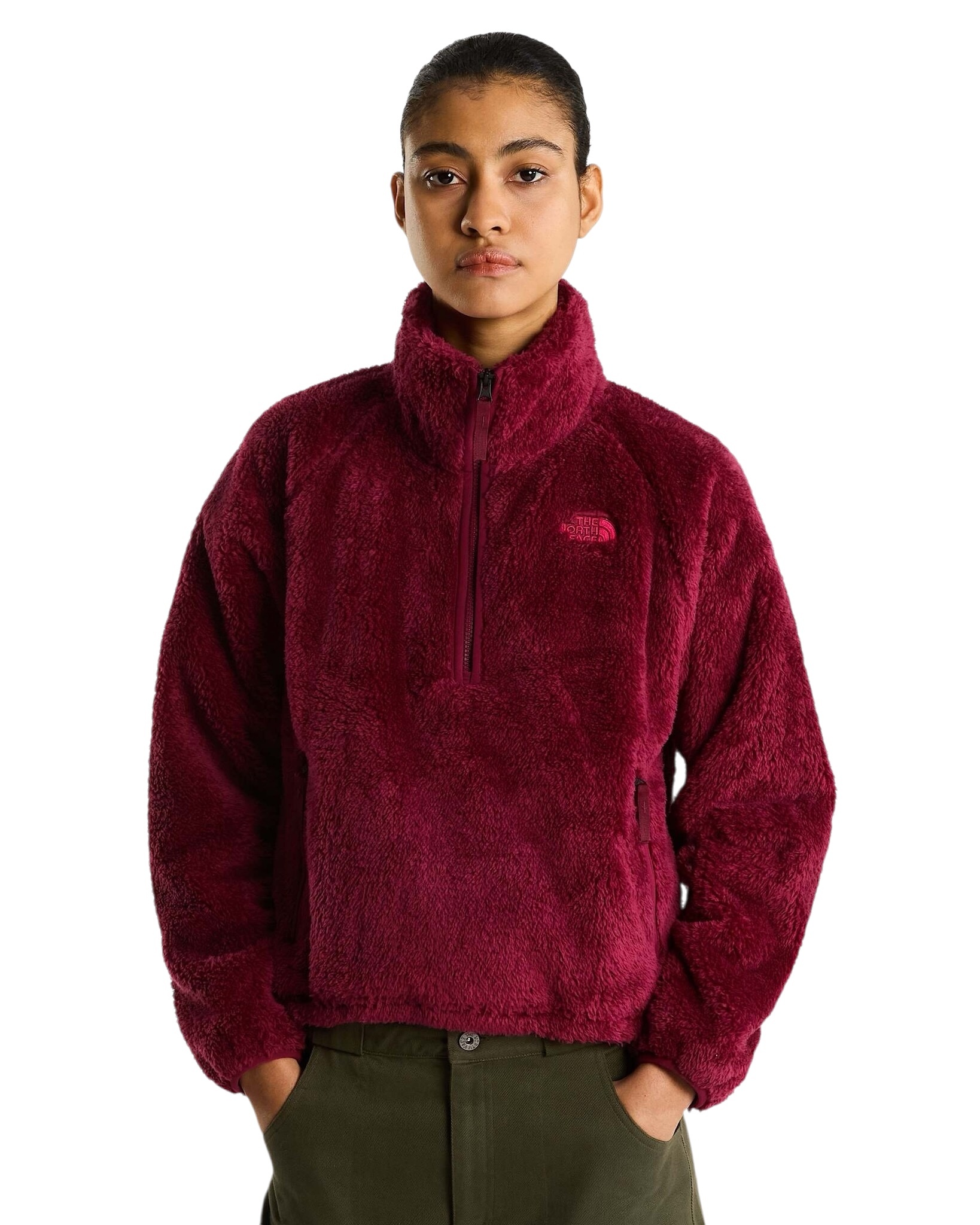 The North Face W' Osito Evolve 1/2 Zip Jacket - Burgundy Crush