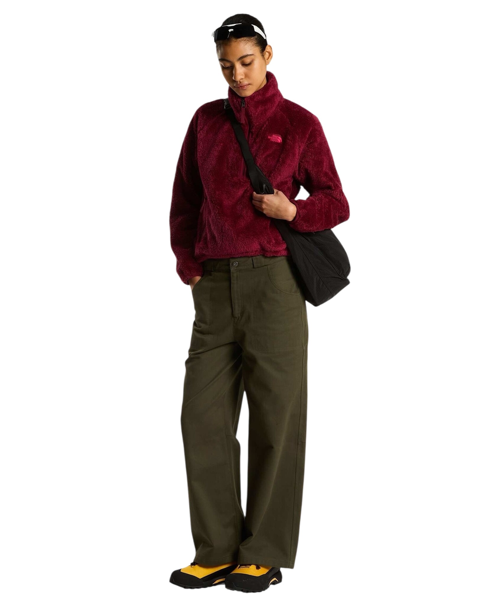 The North Face W' Osito Evolve 1/2 Zip Jacket - Burgundy Crush
