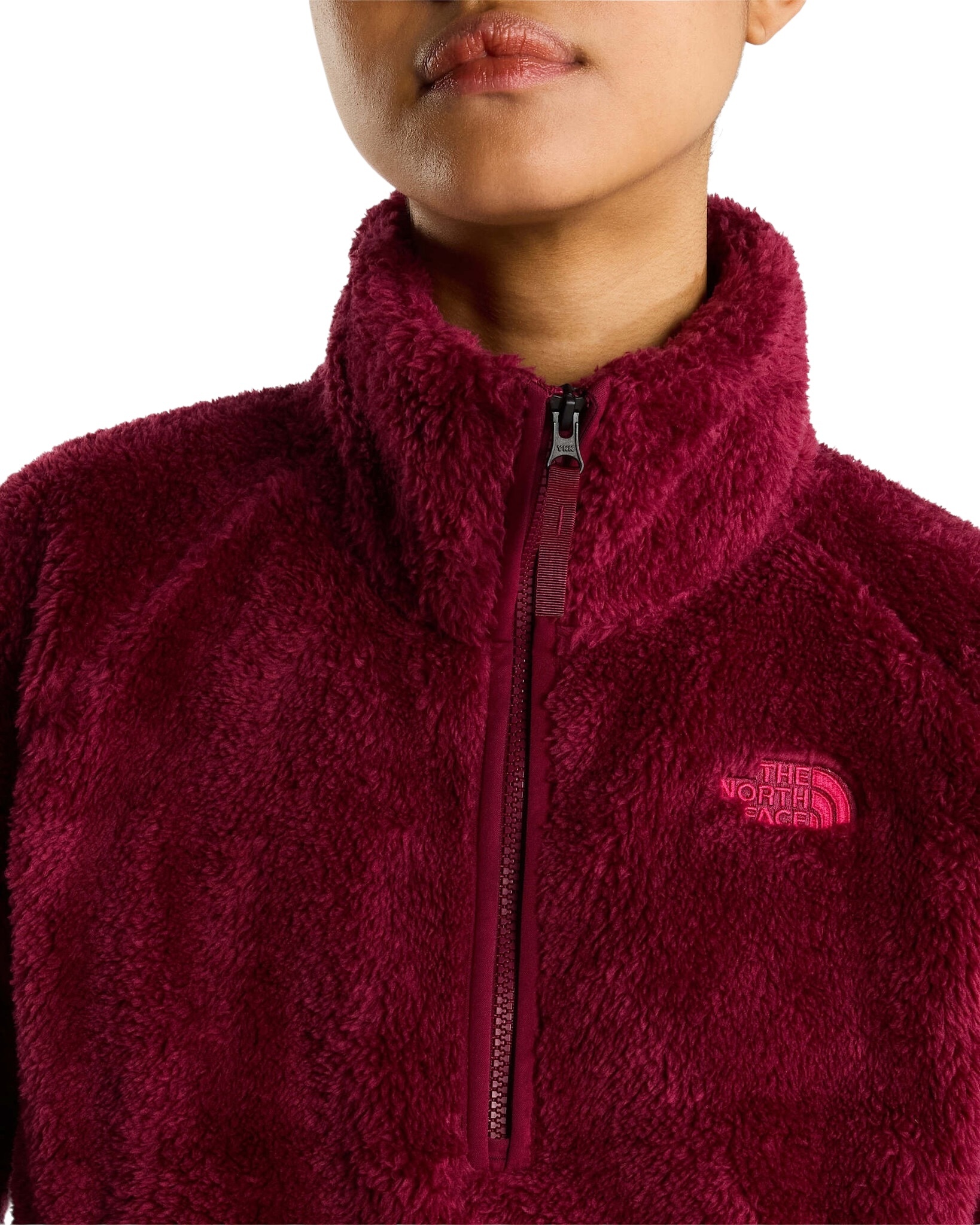 The North Face W' Osito Evolve 1/2 Zip Jacket - Burgundy Crush
