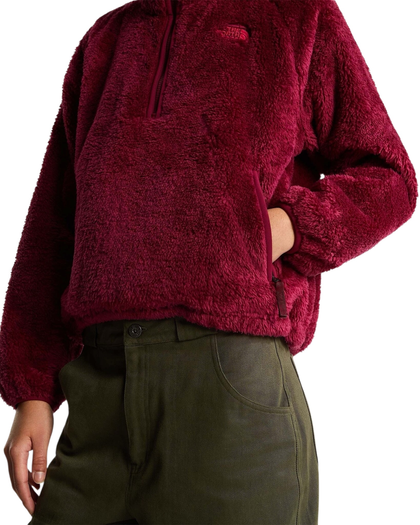 The North Face W' Osito Evolve 1/2 Zip Jacket - Burgundy Crush