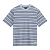 Stripe Ringer Loose S/S Tee - Soft Slate