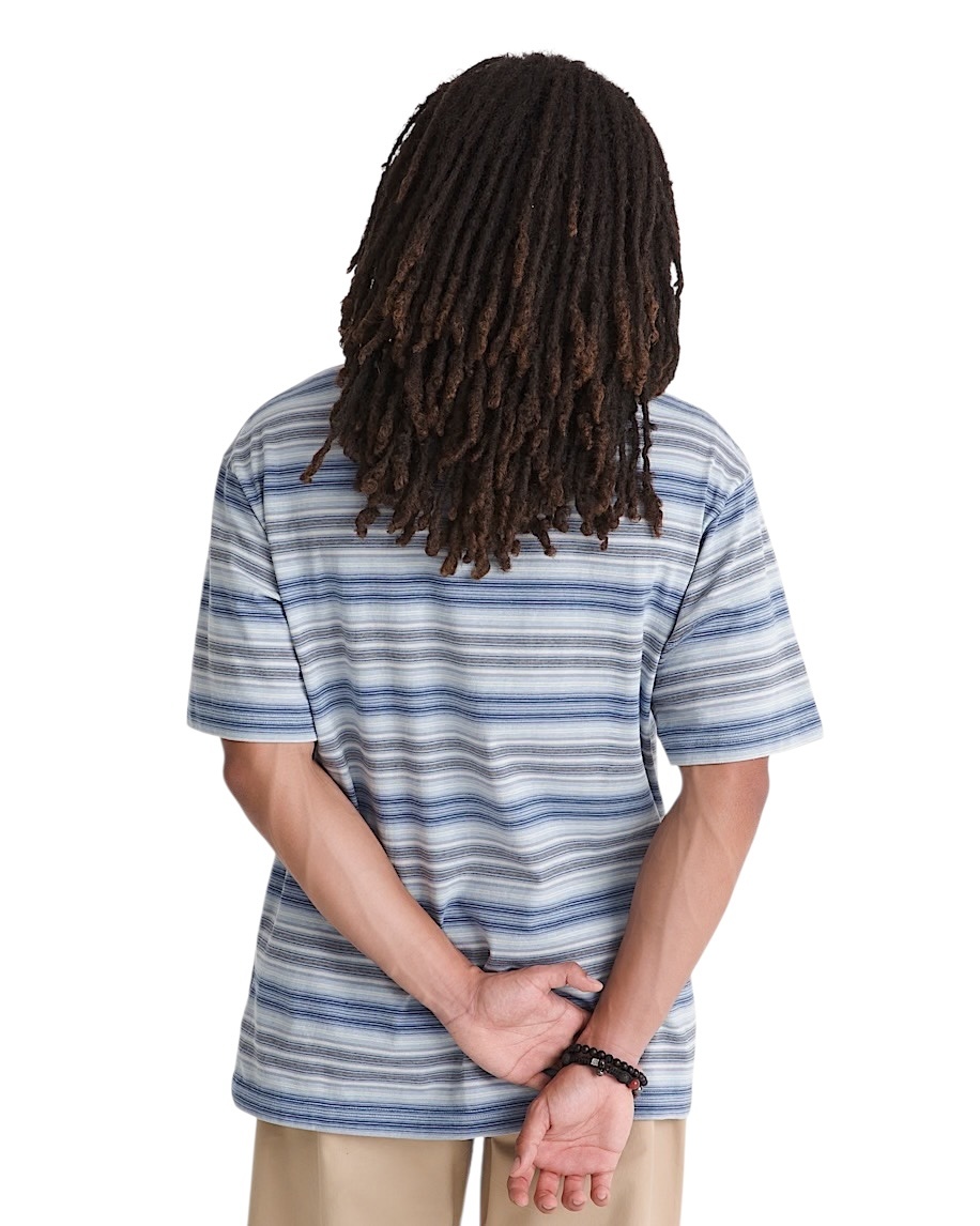 Vans Stripe Ringer Loose S/S Tee - Soft Slate
