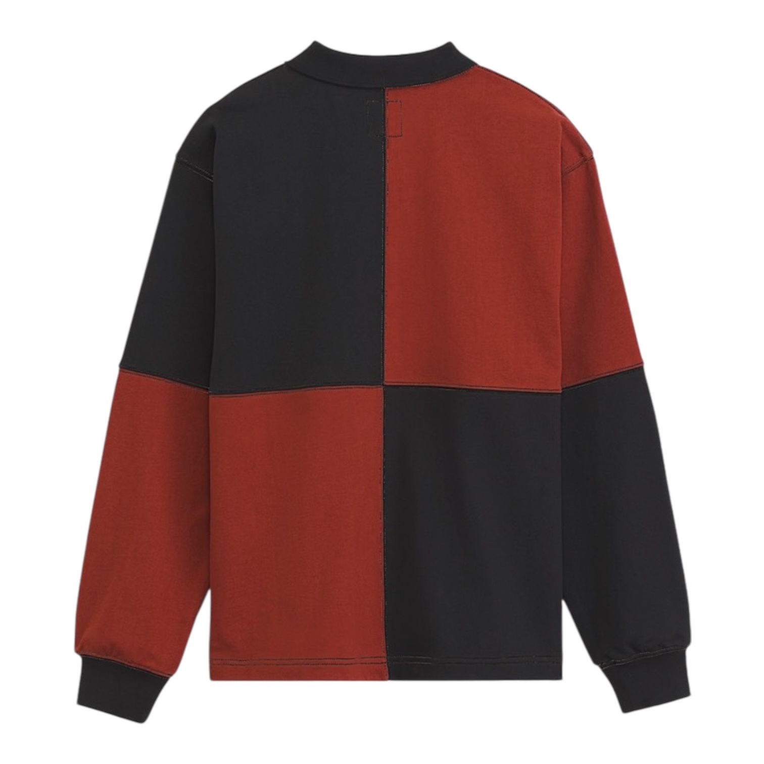 Vans Check Rugby L/S Knit - Poppy Ember
